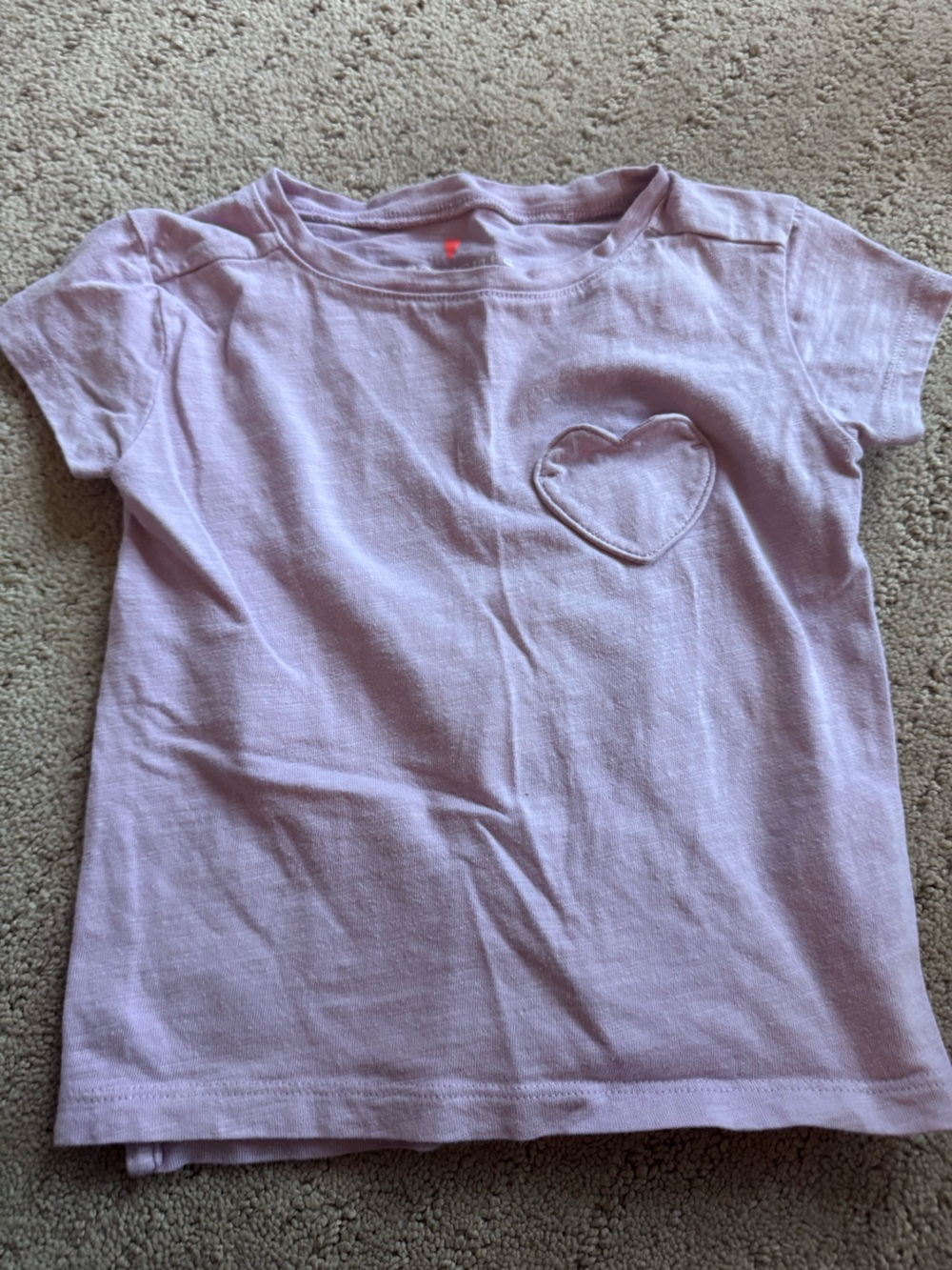 Crewcuts Light Pink Heart Pocket Tee